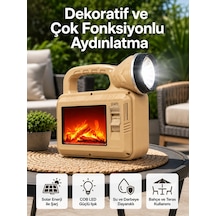 Solar Cob Alev Efektli Lamba Güneş Enerjili, Suya Dayanıklı, Taşınabilir Renkli