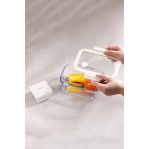 Neoflam Fika Glace Vakumlu Cam Saklama Kabı 460 Ml Bej
