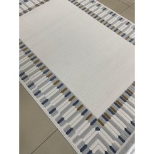Bünyan Halı Twist Lt506 Gri Mavi Serisi Oturma Salon Yatak Çocuk Odası Halısı Gri - Mavi