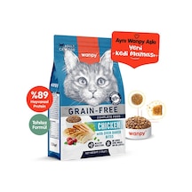 Wanpy With Oven Baked Bites Tavuklu Tahılsız Yetişkin Kedi Maması 1500 G