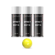 3 Adet Ral 1018 Çinko Açık Sarı Sprey Boya 400 Ml.