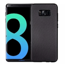 Fitcase Galaxy S8 Plus (G955) Carbon Desen Arka Kapak Siyah 187830431