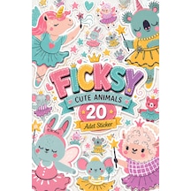 Unicorn Sevimli Balerin Hayvanlar Sticker Seti - 20 Adet Etiket Çıkartma Diğer