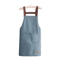 Novahub Mavi Çalışma Önlüğü Su Geçirmez Yağa Dayanıklı Mutfak Önlüğü Büyük Cepler Ev Bahçe İçin Dayanıklı Şık İş Kıyafeti Mavi