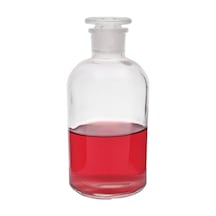 Borox Şilifli Cam Tıpalı Şeffaf Cam Miyar Şişe 500 ML