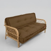 2'li Yer Minderi 60x120x14 Cm Palet Minderi, Bahçe Minderi, Oturma Minderi, Balkon Takımı Minderi Kahverengi Diğer