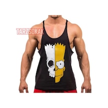 Tarzsokak Gym Tank Top Fitness Sporcu Atleti Gym107 Siyah