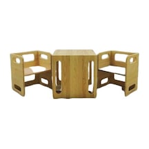 Woodlife Çocuk Ders Çalışma - Oyun Masası Takımı