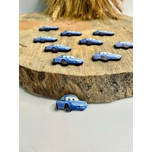 Mr. Home Ahşap Uv Baskılı Arabalı Figür-uv Baskılı Magnet Figür
