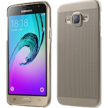 Samsung Galaxy J1 2016 (J120) Loopee Point Sert Arka Kapak Gold 125724777