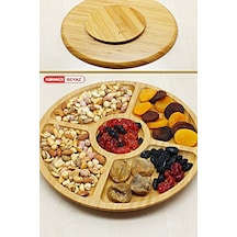 BAMBU YUVARLAK KAHVALTILIK,BÖLMELİ ÇEREZLİK