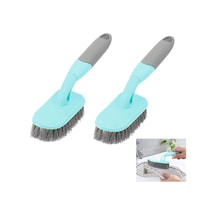 Aputue Temizlik Fırçası, 2 Pcs Sert Kıllı Banyo Ve Mutfak Ovma Fırçası, Halı Lavabo Fayans Yüzeyler İçin Asma Kancalı Dayanıklı Saplı Tasarım, Etkili Hijyen Sağlayan Çok Amaçlı Ev Gereci
