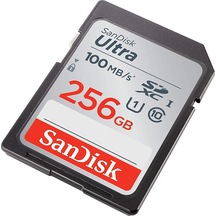 SanDisk Ultra 256 GB 100 MB/S SDXC C10 SD Hafıza Kartı