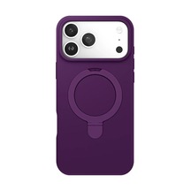 Newface Apple iPhone Uyumlu 17 Pro Regal Magsafe Standlı Kapak - Derin Mor