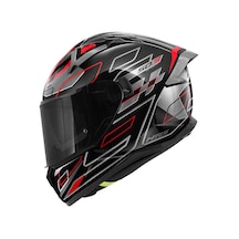 Givi 50.9 Assault Kapalı Motosiklet Kaskı Siyah - Titanyum - Kırmızı
