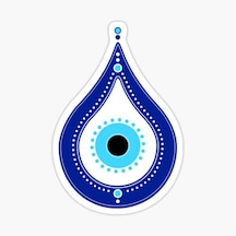 Nazar Boncuğu Model11 Sticker Oto Yapıştırma Etiket 15Cm