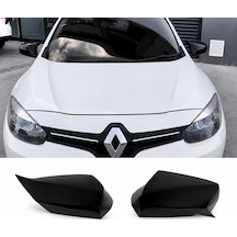 Renault Fluence 2009-2016 Batman Yarasa Ayna Kapağı Parlak Siyah Sportif Yan Ayna Kaplaması