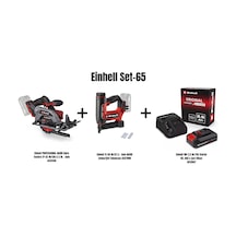 Einhell Set-65 Einhell Professıonal Akülü Daire Testere Tp-cs 18/136-c Li Bl+einhell Te-cn 18/32 Li Akülü Zımba/çivi Tabancası+einhell 18v 2,5 Ah Pxc
