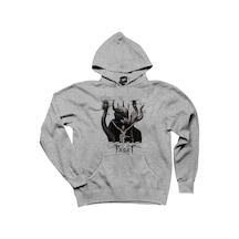 Celtic Frost To Mega Therion Gri Kapşonlu Sweatshirt Hoodie Gri