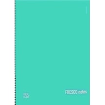 Gıpta Fresco Spiralli Plastik Defter A5 96 Yp Çizgili İran Yeşil