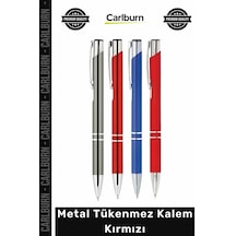 Kalem Lüks Ofis Tipi Hediyelik Promosyon Şık Kaliteli Okul Dayanıklı Metal Tükenmez Kalem Kırmızı -