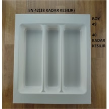 42/49 Çekmece Içi Luks Beyaz Kepçelik 38/40 Kadar Kesılır Kesım Ucretsızdır Gri