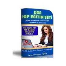 DGS Hazırlık Eğitim Seti (700 Sayfalık PDF Kitap + Görüntülü Dersler)