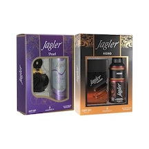Parfüm Seti, Kadın Pearl 60ml + Deodorant, Erkek Hero 90ml + Deodorant, Karma Set