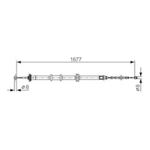 Bosch 1987482208 El Fren Telı Arka Sol Nemo Bıpper Fıorıno Boy: 1677 / 1402mm 07