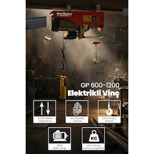 600-1200 Kapasiteli Elektrikli Vinç - Gp600-1200