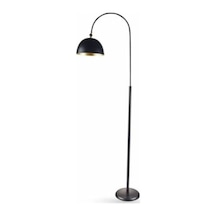 Retro Metal Siyah Dekoratif Köşe Lambası Lambader Hareketli Başlık Çap:40 Cm