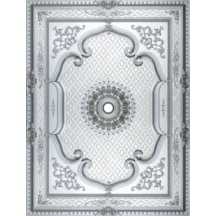 Decogold Dikdörgen 120 160 Gümüş Saray Tavan