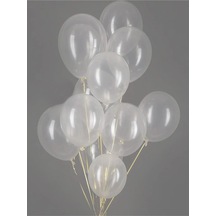 Şeffaf Balon 50 Adet 12 İnç Lateks Balon