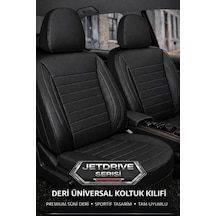Nissan Qashqai 2007 Ve Sonrası Uyumlu Jetdrive Serisi Siyah Koltuk Kılıfı