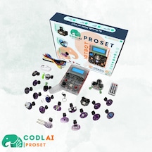 Codlaı Proset Profesyonel Robotik Kodlama Eğitim Seti - Esp32 Iot İleri Seviye Stem Tam Teşekküllü Kit - Kozmik Mor