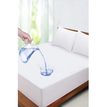 Mycey Alez Fitted 100x200+30 Cm Tek Kişilik Sıvı Geçirmez Yatak Koruyucu Alez Beyaz