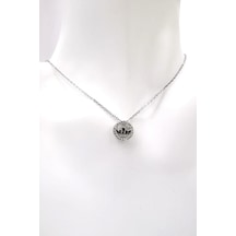 Omar Silver Kraliçe Tacı Kolye Zirkon Taşlı 3,44Gr