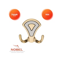 Di Lay Askı, Metal Vestiyer Askısı, 40 Gr, Dolap Ve Duvar Askılığı, Altin Matkrom Vidalı Altin Krom