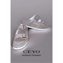 Ceyo 9988-8 Anatomik Taban Kadın Terlik Vizon 36-40 Vizon