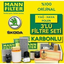 Skoda Fabia 1.4 Mann-Filter Filtre Bakım Seti 2000-2008 (505604970)