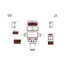Skoda Octavia Torpido Kaplama 2004-2009 15 Parça Maun