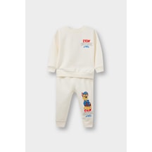 Defacto Erkek Bebek Paw Patrol 2li Takım Sweatshirt Eşofman Altı F4528a525auer118 Ekru