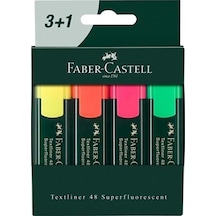 Faber-castell Textliner Fosforlu Kalem 3+1 Çok Renkli