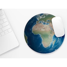 Dünya - Yuvarlak Mouse Pad, 19,50 Cm