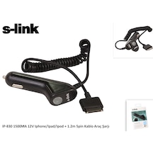 S-Link Ip-830 1500Ma 12V Ipod-Iphone-Ipad Araç Şarj Cihazı