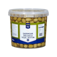 Metro Chef Sarımsak Dolgulu Zeytin 2,5 Kg 2'li Ekonomik Paket - 2 Adet Tarı