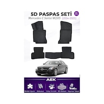 Mercedes C Seri W205 2014+ Araca Özel Havuzlu "karbon" Paspas Tak