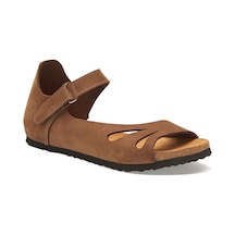 Comfortfusse Daisy - Kadın Ortopedik Hakiki Deri Sandalet Kum