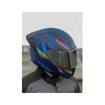 Rapid 2 Optik Race Full Face Motosiklet Kaskı Gri Camlı