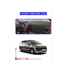 Peugeot 3008 2008-2016 Torpido Koruma Halısı Mavi Kenar